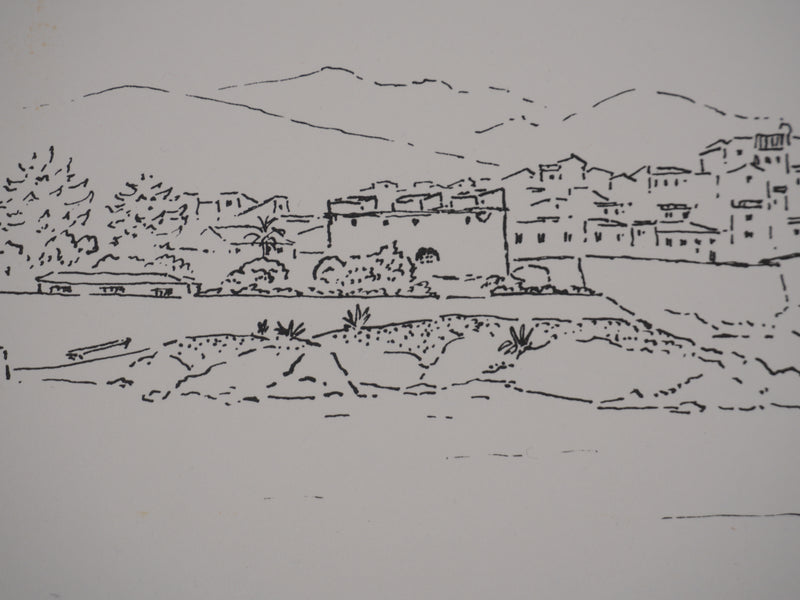Georges BOINOT : Voyages, Antibes, Lithographie originale signée