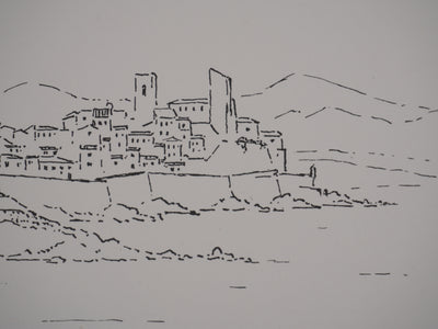 Georges BOINOT : Voyages, Antibes, Lithographie originale signée