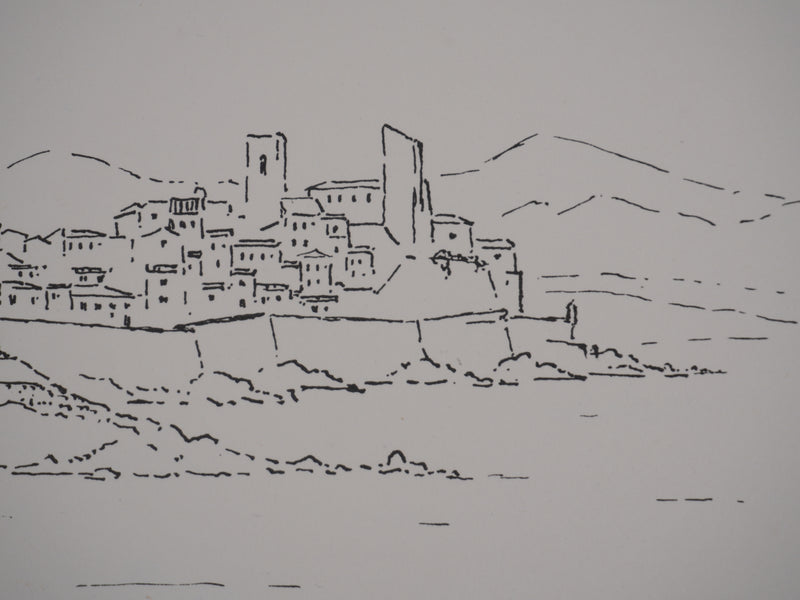 Georges BOINOT : Voyages, Antibes, Lithographie originale signée