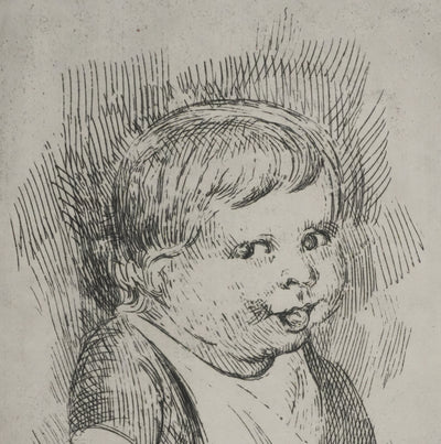 Maurice DENIS : L'Enfant au tambourin, Gravure originale signée