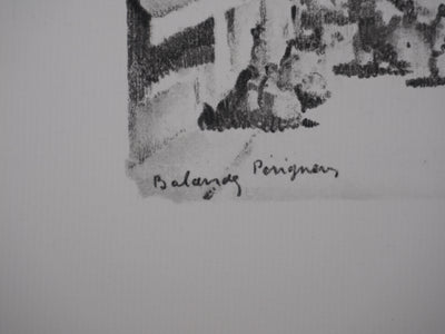 Gaston BALANDE : Cathédrales, Périgueux, Lithographie originale signée