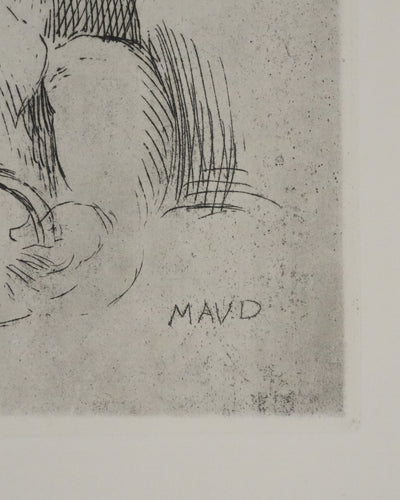 Maurice DENIS : L'Enfant au tambourin, Gravure originale signée