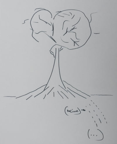 Autographe original de Denys VIAT (photo de détail 3) - Crédit photo : Galerie Art.Paris