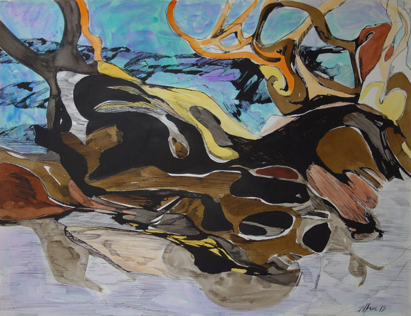 Bernard HERZOG : Torent à Luchon, Aquarelle originale signée