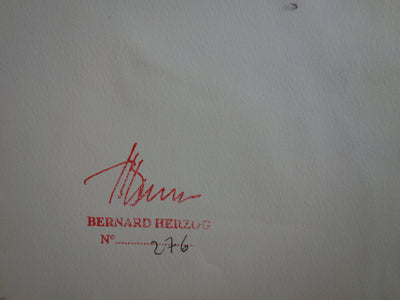 Bernard HERZOG : Torent à Luchon, Aquarelle originale signée