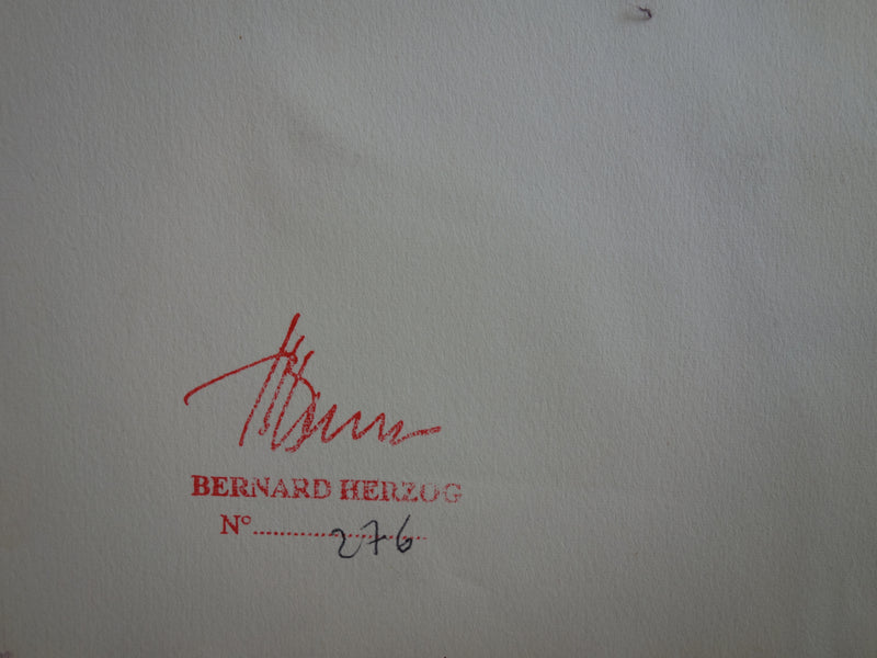 Bernard HERZOG : Torent à Luchon, Aquarelle originale signée