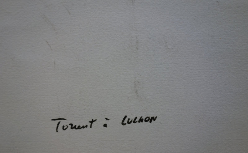 Bernard HERZOG : Torent à Luchon, Aquarelle originale signée