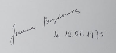 Joanna BRUZDOWICZ : L'arbre musical, Autographe et dessin original signé