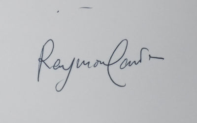 Raymond CARTIER : L'arbre, Autographe et dessin original signé