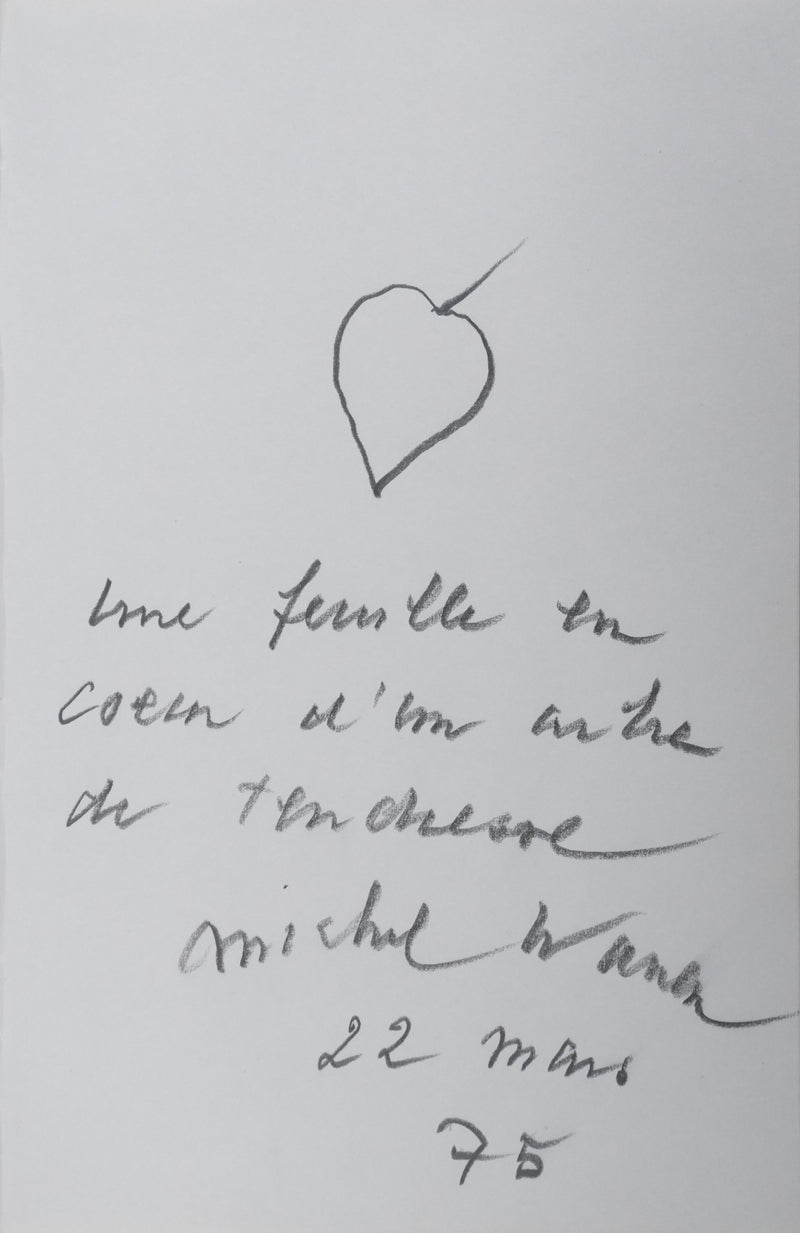 Autographe original de Michel WARREN (vue générale) - Crédit photo : Galerie Art.Paris
