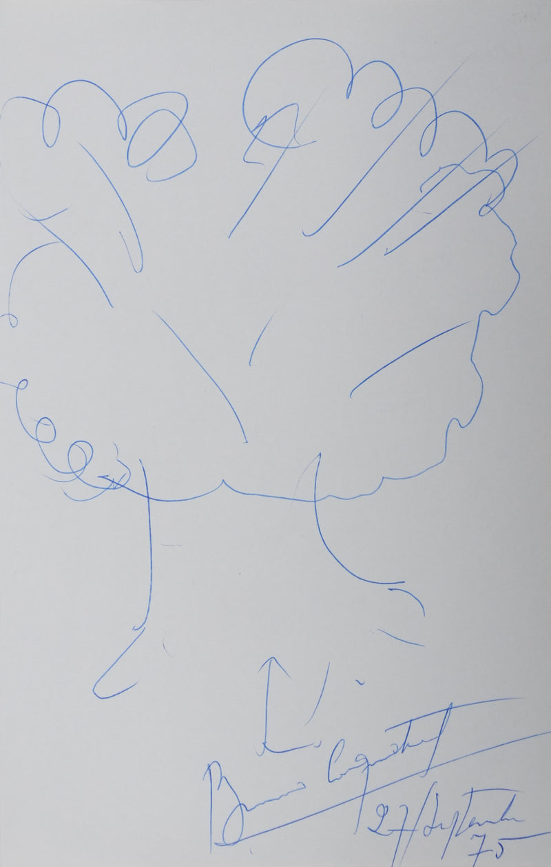 Autographe original de Bruno COQUATRIX (vue générale) - Crédit photo : Galerie Art.Paris