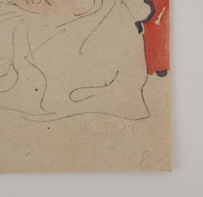 Eugène DELACROIX (d'après) : Les musiciens, Lithographie signée