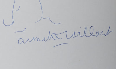 Annette VAILLANT : L'arbre robuste, Autographe et dessin original signé