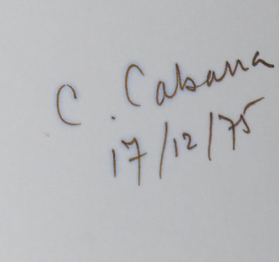Camille CABANA : L'arbre feuille, Autographe et dessin original signé