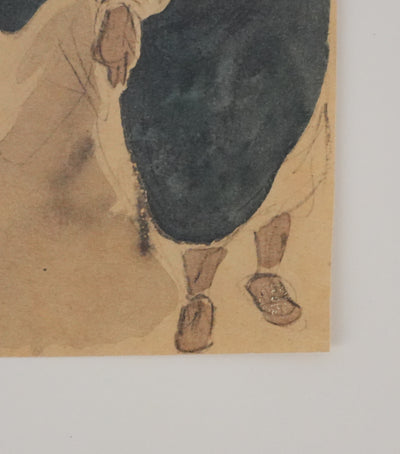 Eugène DELACROIX (d'après) : Silhouettes marocaines, Lithographie signée