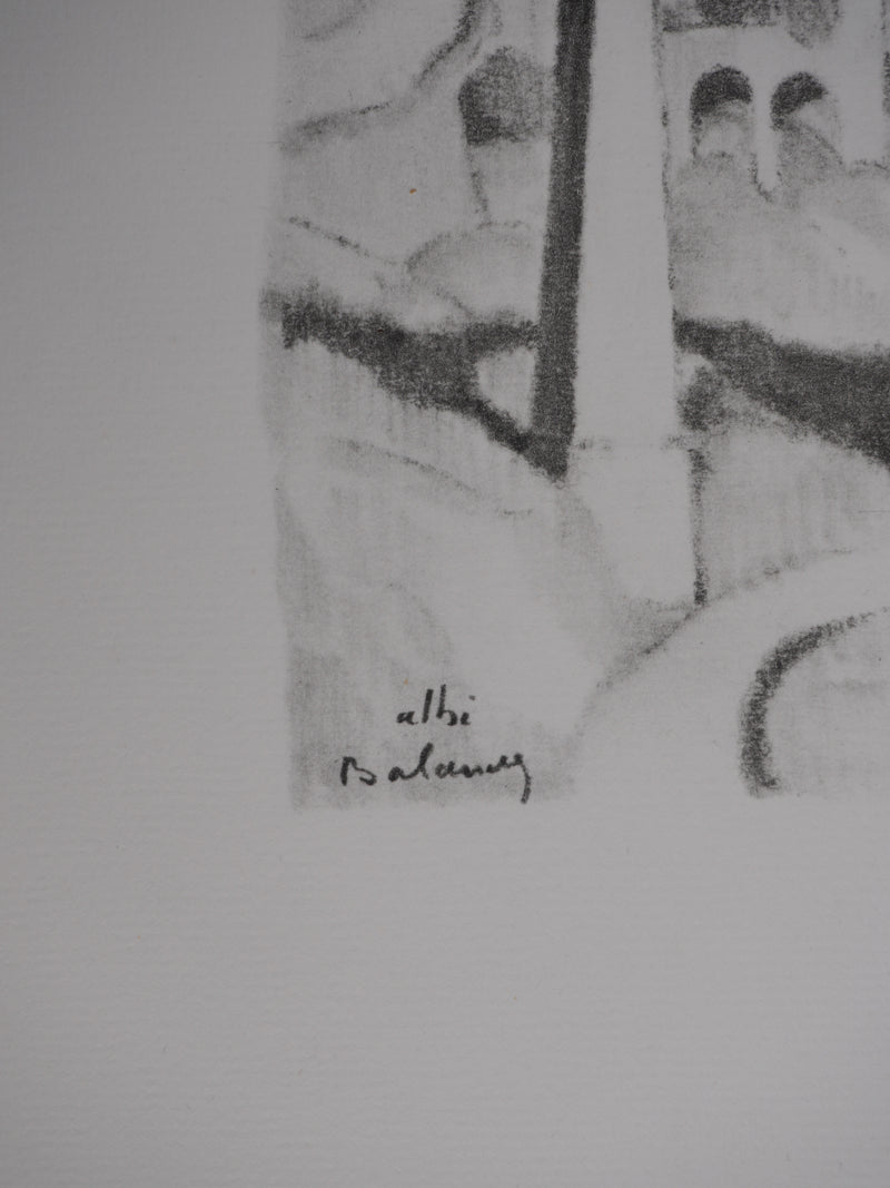 Gaston BALANDE : Cathédrales, Albi, Lithographie originale signée