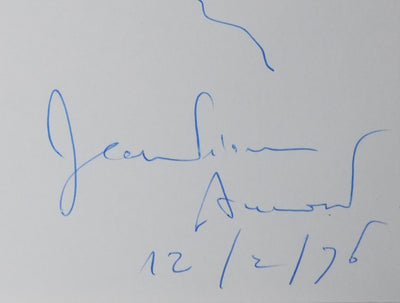 Jean-Pierre AUMONT : L'arbre sans feuille, Autographe et dessin original signé