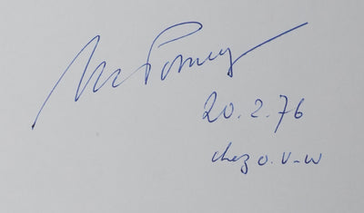 Michel POMEY : L'arbre fantaisie, Autographe et dessin original signé