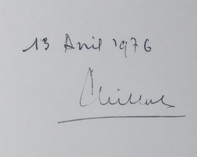 Paul PAILLOLE : L'arbre heureux, Autographe et dessin original signé