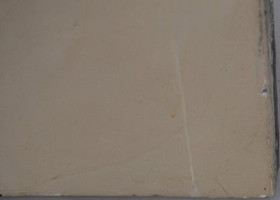 Jan MEIJER : Composition abstraite en noir et blanc, Huile sur toile signée