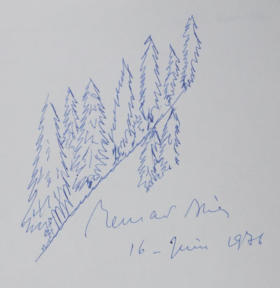 Autographe original de Bernard BLIER (vue générale) - Crédit photo : Galerie Art.Paris