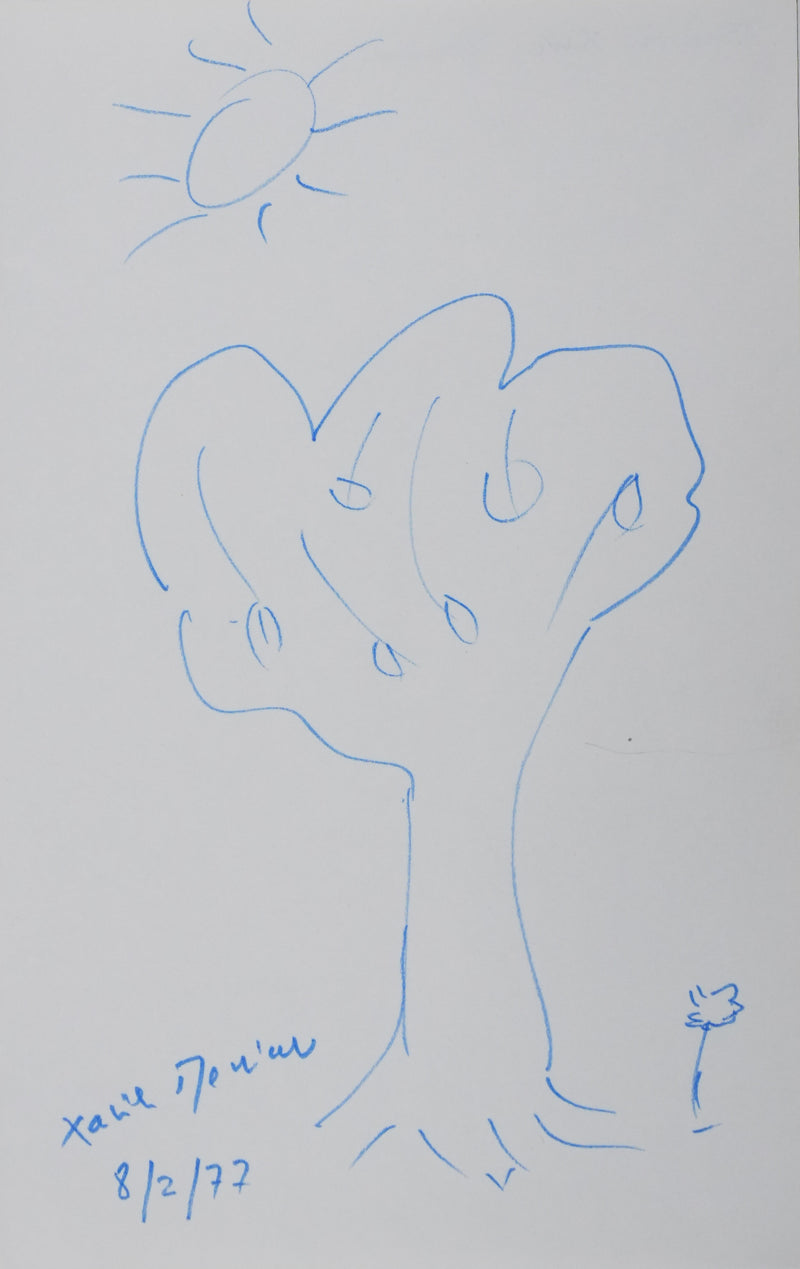 Autographe original de Xavier DENIAU (vue générale) - Crédit photo : Galerie Art.Paris