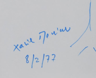 Autographe original de Xavier DENIAU (photo de détail 2) - Crédit photo : Galerie Art.Paris