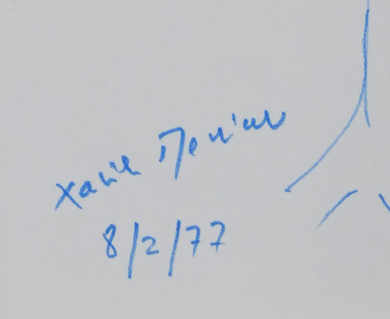 Autographe original de Xavier DENIAU (photo de détail 2) - Crédit photo : Galerie Art.Paris