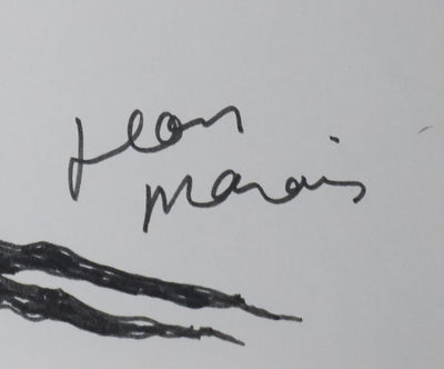 Jean MARAIS : L'arbre visage, Dessin original signé