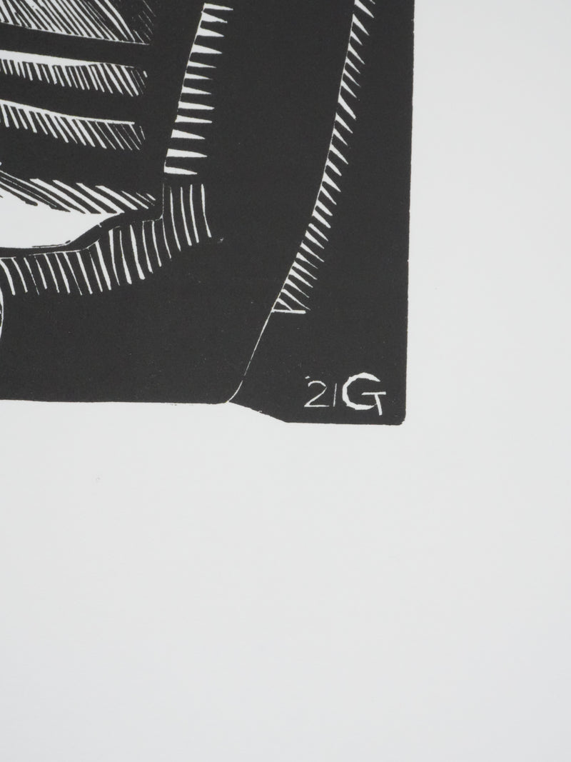 Marcel GROMAIRE : Le marin à la pipe, Gravure originale signée