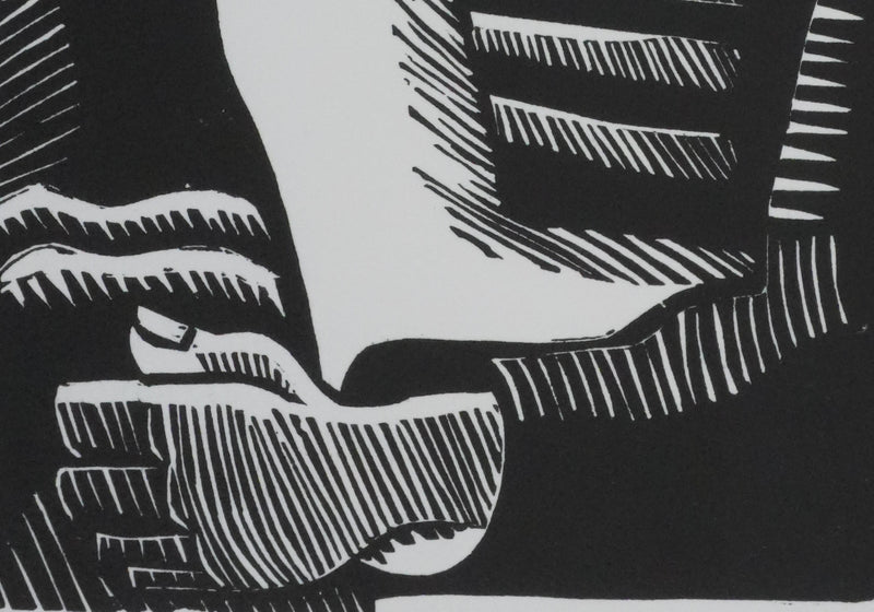 Marcel GROMAIRE : Le marin à la pipe, Gravure originale signée