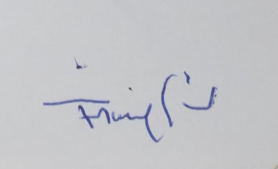 François GIR : Un arbre sur l'horizon, Autographe et dessin original signé