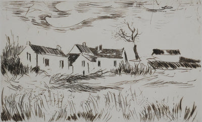 Maurice DE VLAMINCK : La mare, Gravure originale