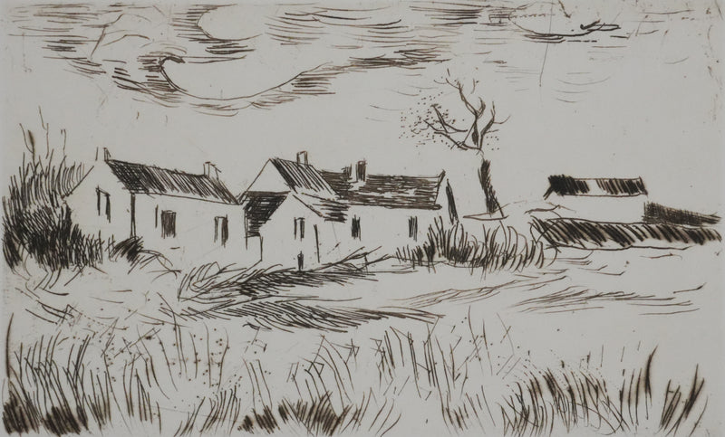 Maurice DE VLAMINCK : La mare, Gravure originale