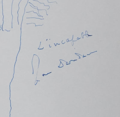 Jean DARIDAN : L'arbre de la mémoire, Autographe et dessin original signé