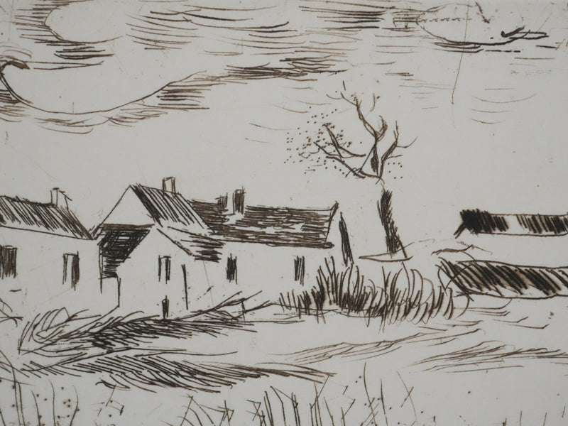 Maurice DE VLAMINCK : La mare, Gravure originale