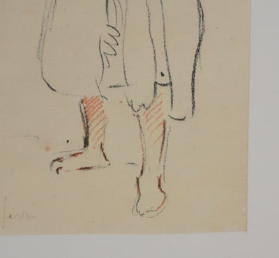 Eugène DELACROIX (d'après) : Silhouettes marocaines, Lithographie