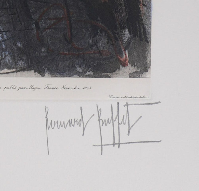 Bernard BUFFET: Carmen, Signed engraving