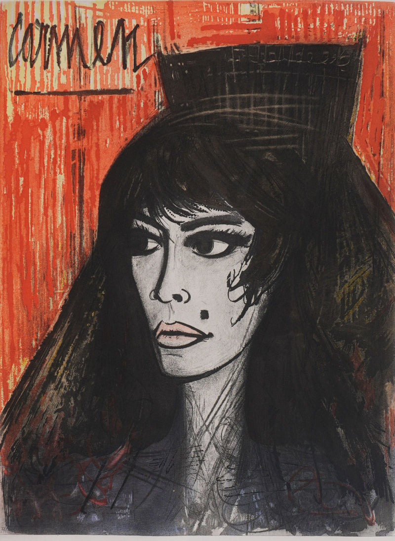 Bernard BUFFET: Carmen, Signed engraving