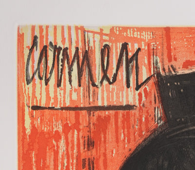 Bernard BUFFET: Carmen, Signed engraving