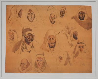 Eugène DELACROIX (d'après) : Dans la foule, Lithographie signée