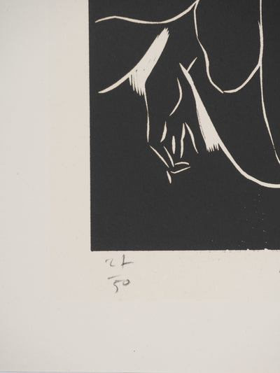 Claude BOGRATCHEW : Nu féminin, Gravure originale signée