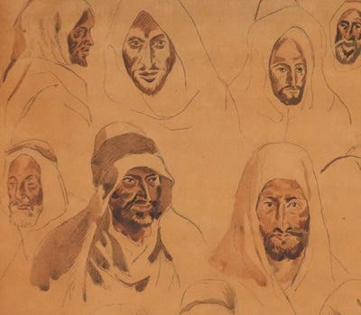 Eugène DELACROIX (d'après) : Dans la foule, Lithographie signée