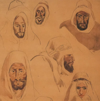 Eugène DELACROIX (d'après) : Dans la foule, Lithographie signée