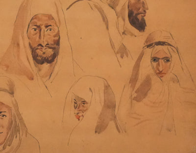 Eugène DELACROIX (d'après) : Dans la foule, Lithographie signée