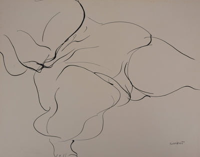 Claude BOGRATCHEW : Corps abstrait, Gravure originale signée