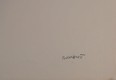Claude BOGRATCHEW : Corps abstrait, Gravure originale signée