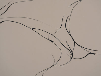 Claude BOGRATCHEW : Corps abstrait, Gravure originale signée