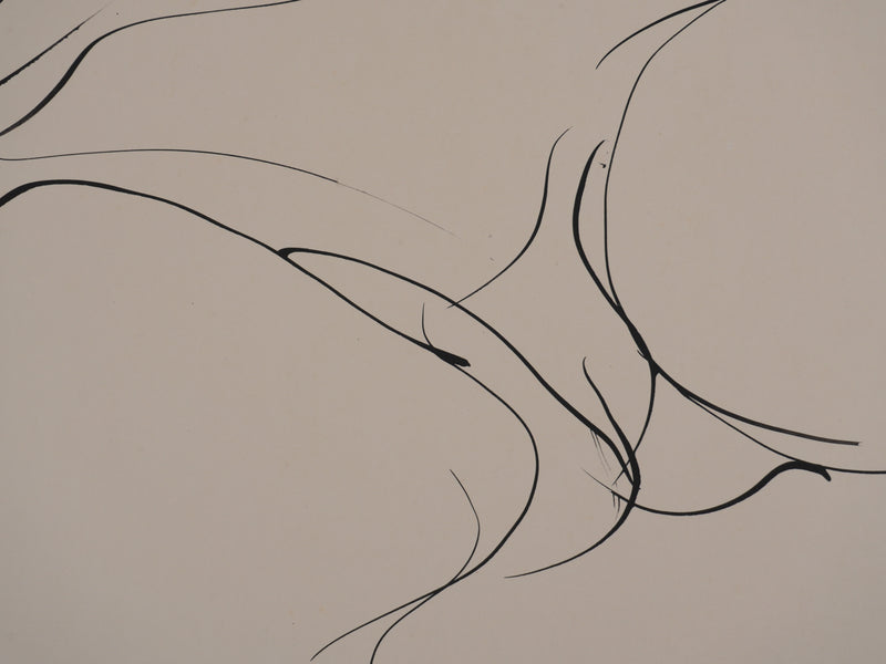 Claude BOGRATCHEW : Corps abstrait, Gravure originale signée