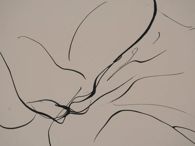 Claude BOGRATCHEW : Corps abstrait, Gravure originale signée